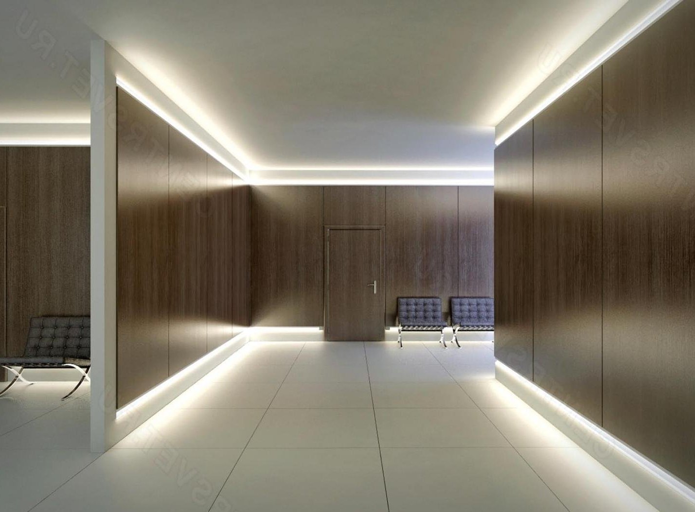 Подсветка потолка светодиодной лентой | ПромСток