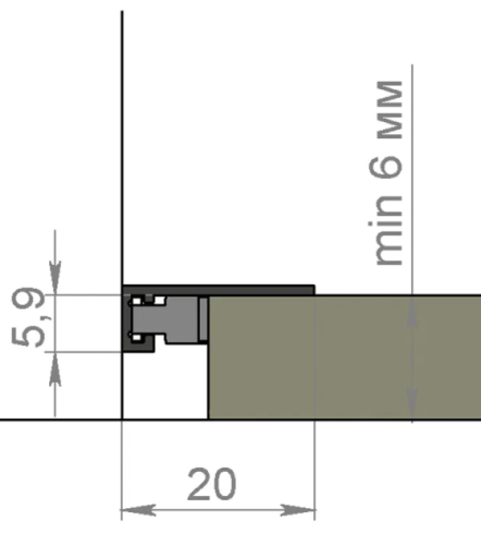 Микроплинтус DA03 черный фото 2