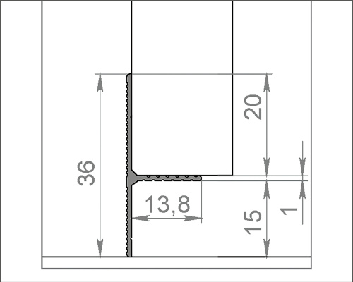 Микроплинтус DA04 серебро фото 2