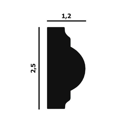 Молдинг угловой Perfect Plus P35-1 фото 2